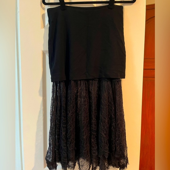 Free People Strapless Top with Lace - Picture 1 of 4